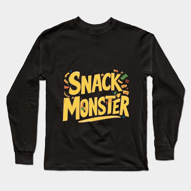 SNACK MONSTER Long Sleeve T-Shirt by DXINERZ